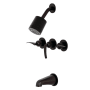 Kingston Brass Centurion Tub and Shower Trim Package with 1.8 GPM Multi Function Shower Head Oil Rubbed Bronze