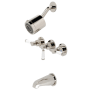 Kingston Brass Paris Tub and Shower Trim Package with 1.8 GPM Multi Function Shower Head Polished Nickel