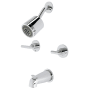 Kingston Brass Manhattan Tub and Shower Trim Package with Multi Function Shower Head Polished Chrome