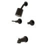 Kingston Brass Concord Tub and Shower Trim Package with 1.8 GPM Multi Function Shower Head Oil Rubbed Bronze