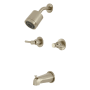 Kingston Brass Concord Tub and Shower Trim Package with 1.8 GPM Multi Function Shower Head Brushed Nickel