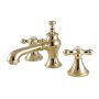 Kingston Brass Vintage 1.2 GPM Widespread Bathroom Faucet with Pop-Up Drain Assembly Polished Brass