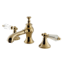 Kingston Brass Wilshire 1.2 GPM Widespread Bathroom Faucet with Pop-Up Drain Assembly Polished Brass
