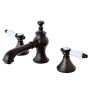 Kingston Brass Bel-Air 1.2 GPM Widespread Bathroom Faucet with Pop-Up Drain Assembly Oil Rubbed Bronze