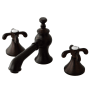 Kingston Brass French Country 1.2 GPM Widespread Bathroom Faucet with Pop-Up Drain Assembly Oil Rubbed Bronze