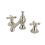 Kingston Brass Vintage 1.2 GPM Widespread Bathroom Faucet with Pop-Up Drain Assembly Polished Nickel