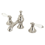 Kingston Brass Vintage 1.2 GPM Widespread Bathroom Faucet with Pop-Up Drain Assembly Polished Nickel
