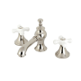 Kingston Brass Vintage 1.2 GPM Widespread Bathroom Faucet with Pop-Up Drain Assembly Polished Nickel