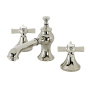 Kingston Brass Millennium 1.2 GPM Widespread Bathroom Faucet with Pop-Up Drain Assembly Polished Nickel