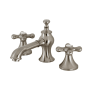 Kingston Brass Vintage 1.2 GPM Widespread Bathroom Faucet with Pop-Up Drain Assembly Brushed Nickel