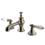 Kingston Brass Wilshire 1.2 GPM Widespread Bathroom Faucet with Pop-Up Drain Assembly Brushed Nickel
