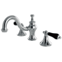 Kingston Brass Duchess 1.2 GPM Widespread Bathroom Faucet with Pop-Up Drain Assembly Polished Chrome