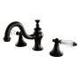 Kingston Brass Wilshire 1.2 GPM Widespread Bathroom Faucet with Pop-Up Drain Assembly Oil Rubbed Bronze