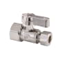 Kingston Brass 1-5/8" High Straight Stop Valve Brushed Nickel
