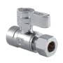 Kingston Brass Straight Shut Off Valve Polished Chrome