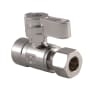 Kingston Brass Straight Shut Off Valve Brushed Nickel