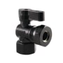 Kingston Brass Slip Joint Angle Stop Valve Matte Black