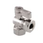Kingston Brass Slip Joint Angle Stop Valve Brushed Nickel