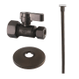 Kingston Brass Trimscape Toilet Supply Kit, 5/8" OD x 3/8" OD Comp Straight Valve Oil Rubbed Bronze