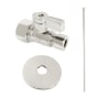 Kingston Brass Trimscape Toilet Supply Kit, 5/8" OD x 3/8" OD Comp Straight Valve Polished Nickel