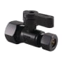 Kingston Brass Baseline 1-5/8" High Straight Stop Valve Matte Black