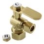 Kingston Brass Whitaker 5/8" x 3/8" O.D. Comp Angle Stop Valve Brushed Brass