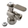 Kingston Brass Whitaker 5/8" x 3/8" O.D. Comp Angle Stop Valve Brushed Nickel