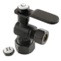Kingston Brass Whitaker 5/8" x 3/8" O.D. Comp Angle Stop Valve Matte Black