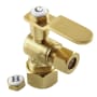 Kingston Brass Whitaker 5/8" x 3/8" O.D. Comp Angle Stop Valve Polished Brass