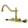 Kingston Brass Duchess Wall Mounted Roman Tub Filler Brushed Brass
