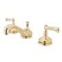 Kingston Brass 1.2 GPM Widespread Bathroom Faucet with Pop-Up Drain Assembly Polished Brass