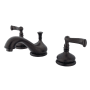 Kingston Brass 1.2 GPM Widespread Bathroom Faucet with Pop-Up Drain Assembly Oil Rubbed Bronze