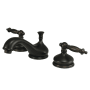 Kingston Brass Heritage 1.2 GPM Widespread Bathroom Faucet with Pop-Up Drain Assembly Oil Rubbed Bronze