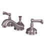 Kingston Brass 1.2 GPM Widespread Bathroom Faucet with Pop-Up Drain Assembly Brushed Nickel