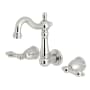 Kingston Brass Heritage 1.2 GPM Wall Mounted Widespread Bathroom Faucet Polished Chrome