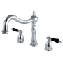 Kingston Brass Duchess Deck Mounted Roman Tub Filler Polished Chrome
