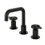 Kingston Brass Fuller 1.2 GPM Widespread Bathroom Faucet with Pop-Up Drain Assembly Matte Black