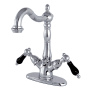 Kingston Brass Duchess 1.2 GPM Single Hole Bathroom Faucet with Pop-Up Drain Assembly Polished Chrome
