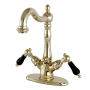 Kingston Brass Duchess 1.2 GPM Single Hole Bathroom Faucet with Pop-Up Drain Assembly Polished Brass