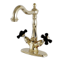 Kingston Brass Duchess 1.2 GPM Single Hole Bathroom Faucet with Pop-Up Drain Assembly Polished Brass