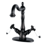 Kingston Brass Bel-Air 1.2 GPM Single Hole Bathroom Faucet with Pop-Up Drain Assembly Oil Rubbed Bronze