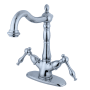 Kingston Brass Heritage 1.2 GPM Vessel Single Hole Bathroom Faucet Polished Chrome