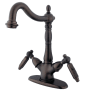 Kingston Brass Heritage 1.2 GPM Vessel Single Hole Bathroom Faucet Oil Rubbed Bronze