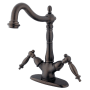 Kingston Brass Heritage 1.2 GPM Vessel Single Hole Bathroom Faucet Oil Rubbed Bronze
