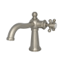 Kingston Brass Nautical 1.2 GPM Deck Mounted Single Hole Bathroom Faucet with Pop-Up Drain Assembly Brushed Nickel