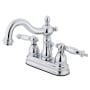 Kingston Brass Heritage 1.2 GPM Centerset Bathroom Faucet with Pop-Up Drain Assembly Polished Chrome