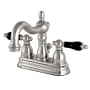 Kingston Brass Duchess 1.2 GPM Centerset Bathroom Faucet with Pop-Up Drain Assembly Brushed Nickel