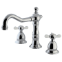 Kingston Brass Essex 1.2 GPM Widespread Bathroom Faucet with Pop-Up Drain Assembly Chrome