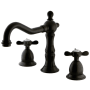 Kingston Brass Essex 1.2 GPM Widespread Bathroom Faucet with Pop-Up Drain Assembly Oil Rubbed Bronze