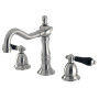 Kingston Brass Duchess 1.2 GPM Widespread Bathroom Faucet with Pop-Up Drain Assembly Brushed Nickel
